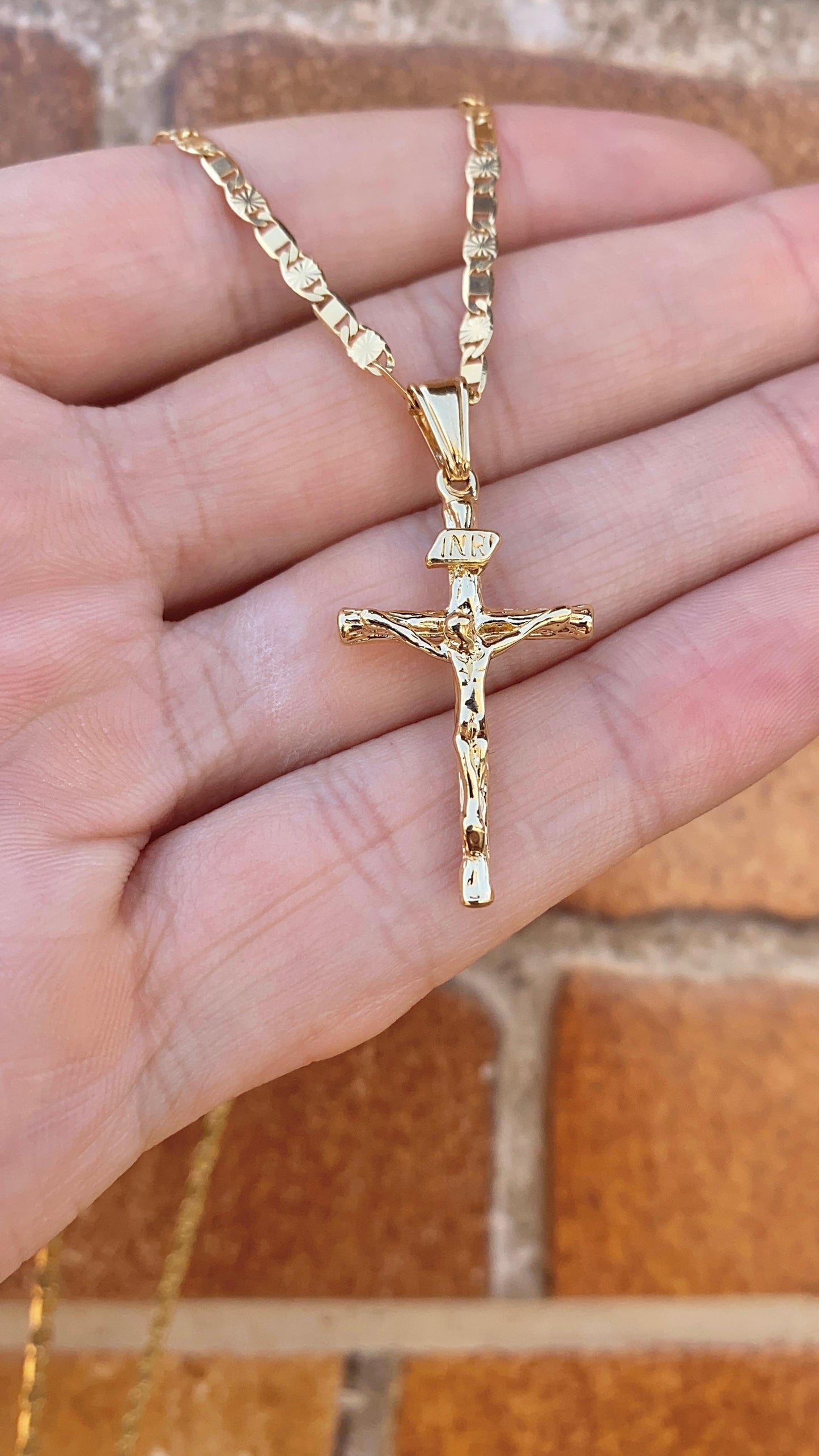 Jesus Cross Necklace Chain Gifts For Womens Mens