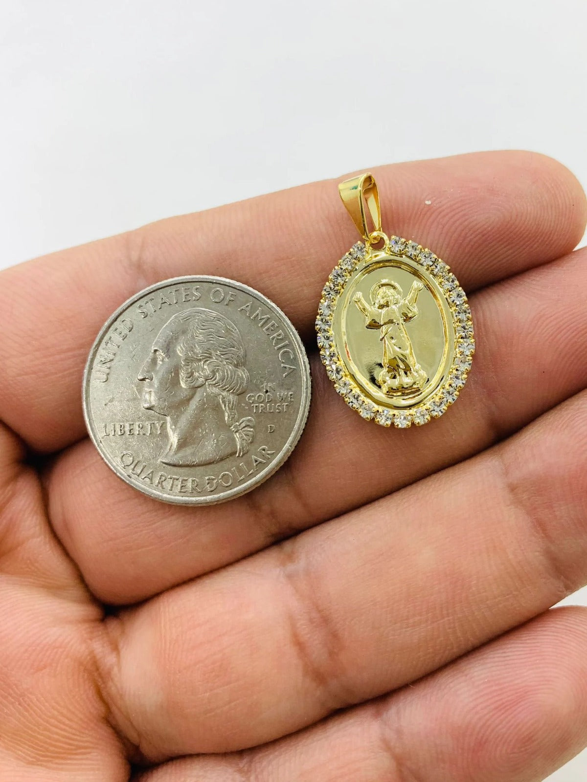 GF Divino Nino Pendant 14K for Womens Mens Kids 21x16mm Dije del Divino Nino en Oro - Prime Jewelry 269