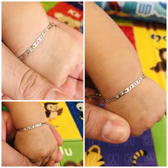 Silver bracelet for girl baby 2025