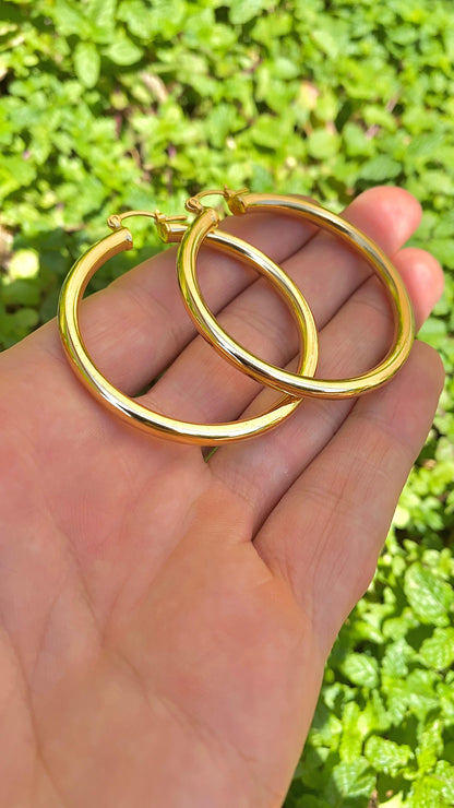 Hoops Earrings X-Large 53x50mm Gifts Jewelry Womens Girls Ladies