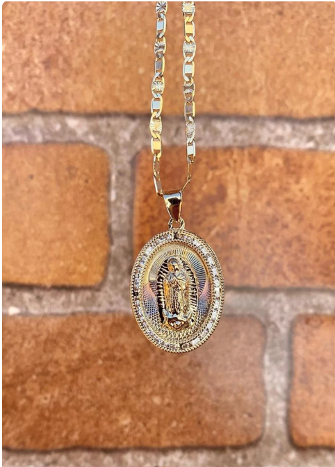 Virgin Mary Necklace 20" Pendant Gifts For Womens