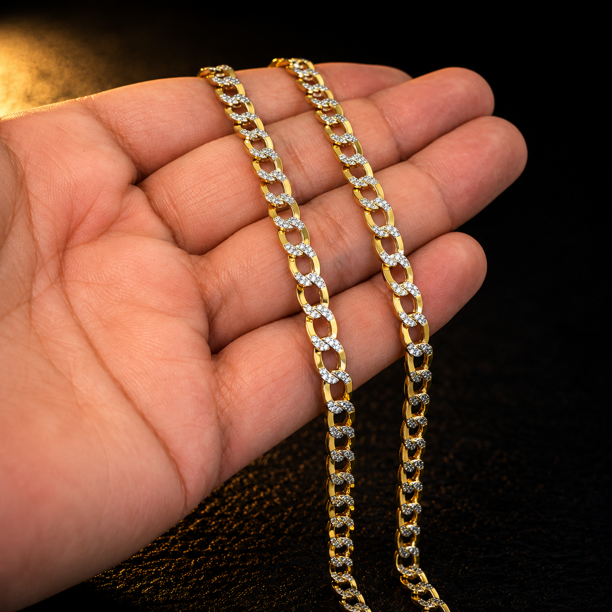 14K Yellow Gold Mens Necklace 26” 13.5g 5.3mm Cuban Link Chain Necklace