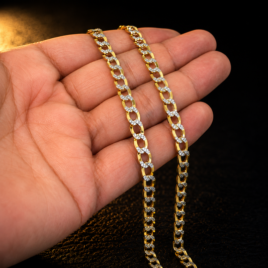 14K Yellow Gold Mens Necklace 26” 13.5g 5.3mm Cuban Link Chain Necklace