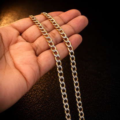 14K Yellow Gold Mens Necklace 26” 13.5g 5.3mm Cuban Link Chain Necklace