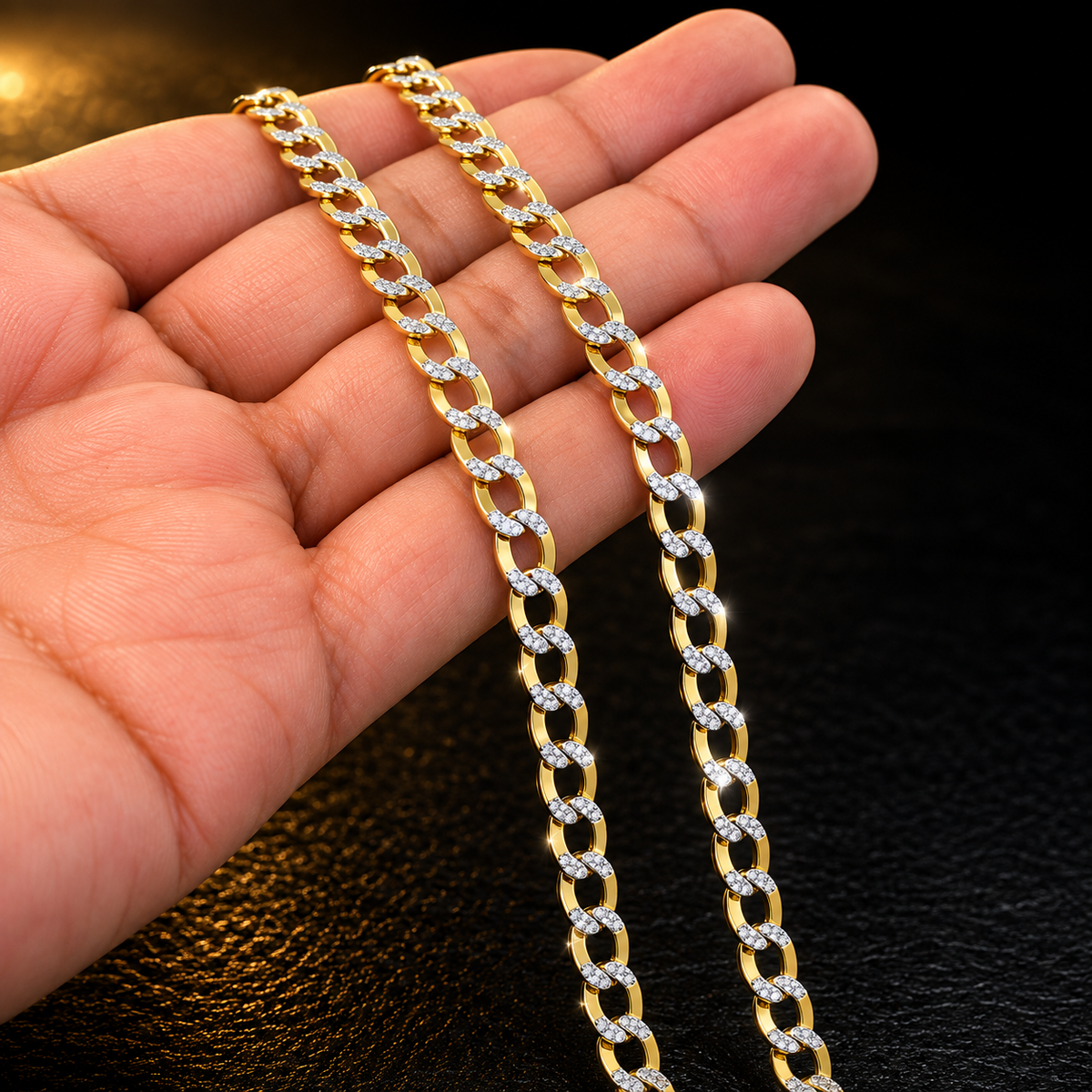 14K Yellow Gold Mens Necklace 26” 13.5g 5.3mm Cuban Link Chain Necklace