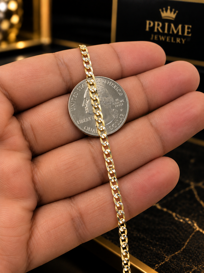14K Yellow Gold Baby Kids Boys Girls Bracelet 6” 1.6g 2.5mm