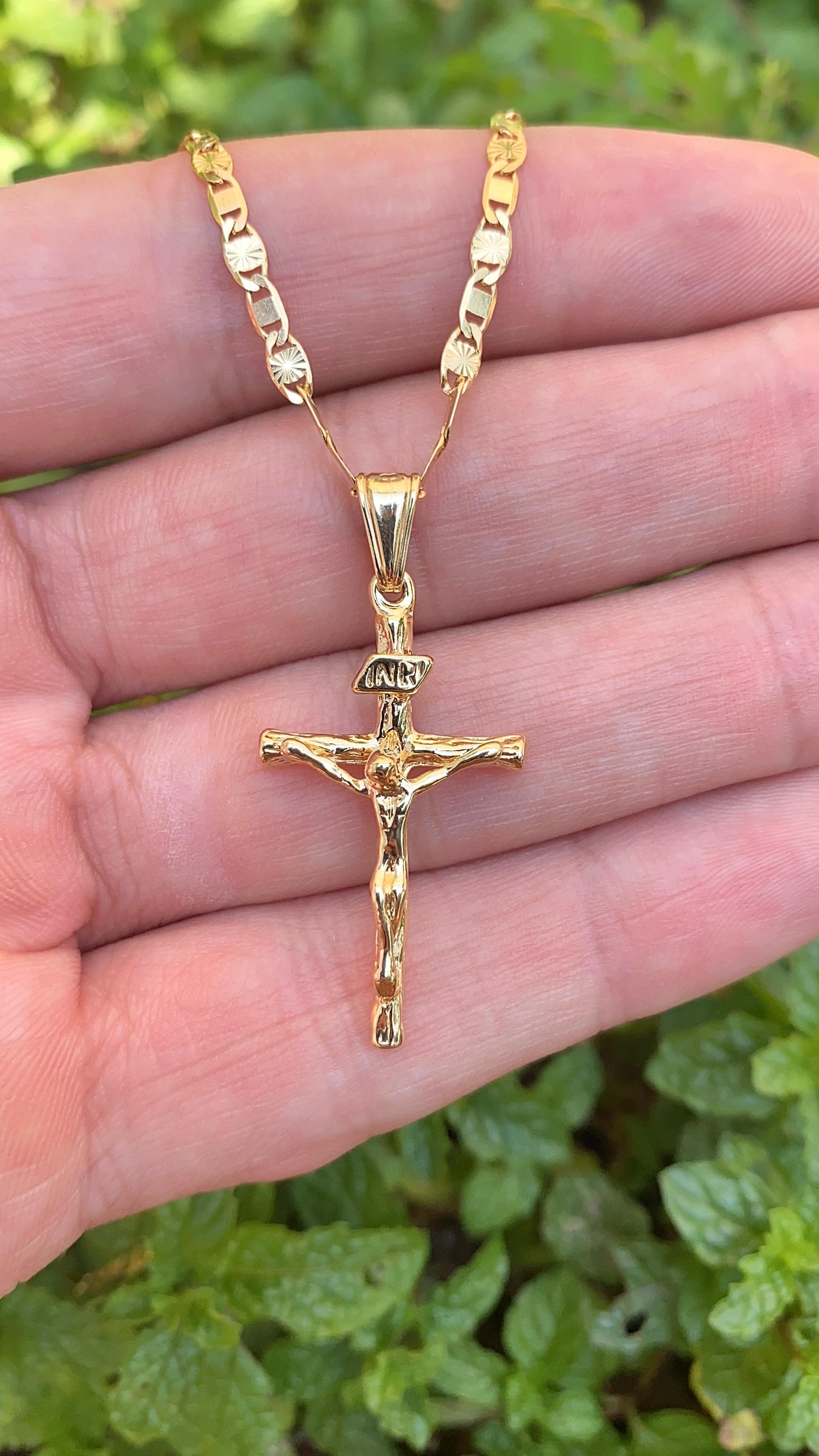 Jesus Cross Necklace Chain Gifts For Womens Mens