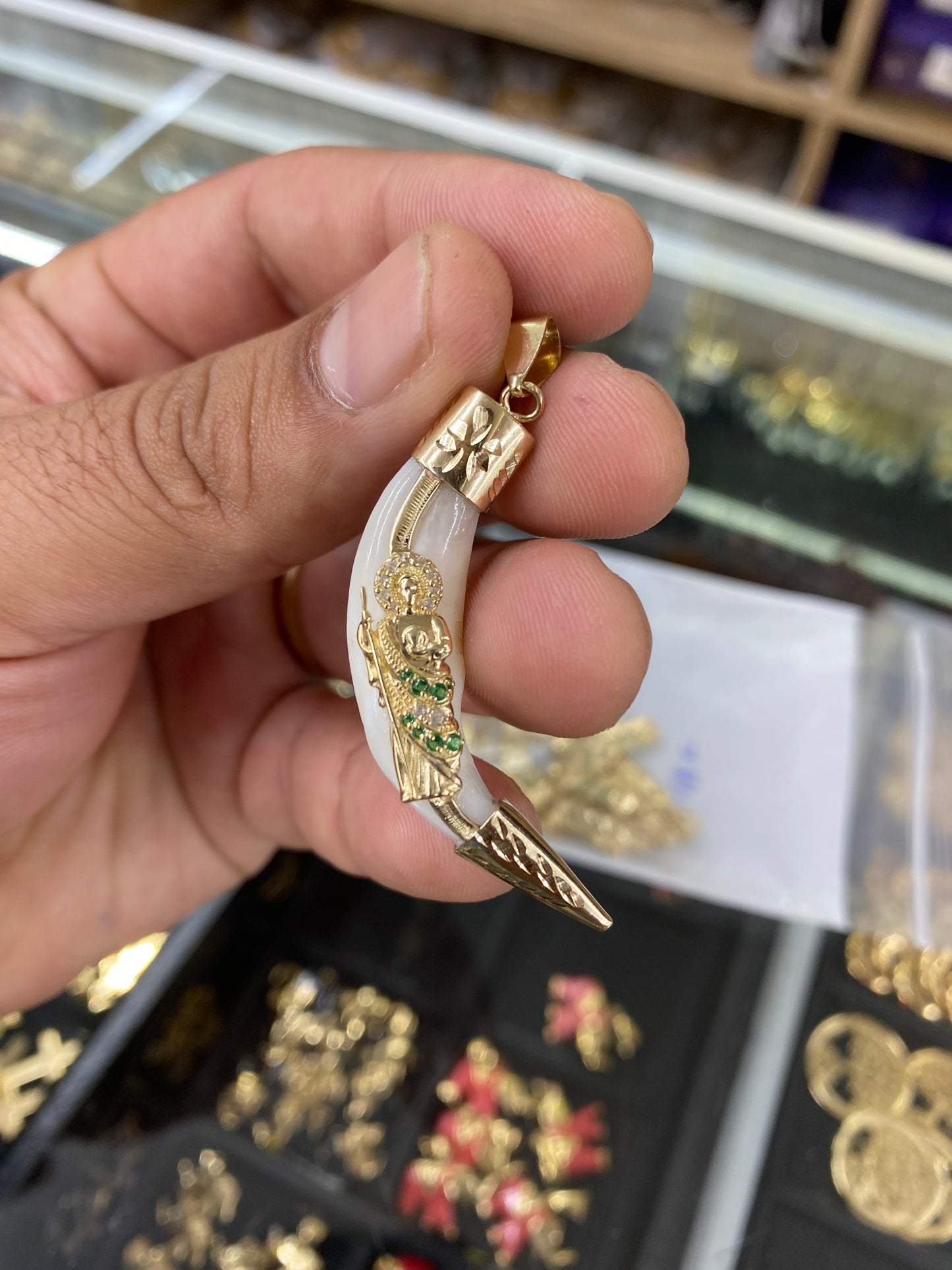 Colmillo de Coyote con Oro 14k