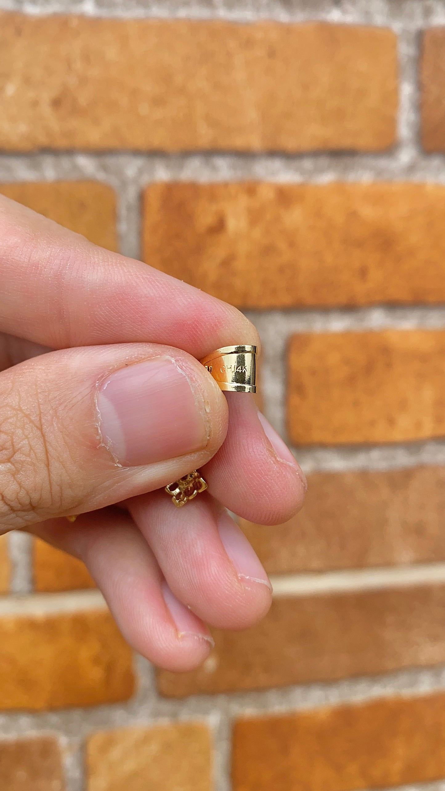 Mens CZ Cross Charm Pendant 14K Gold Filled Anniversary Birthday 41x26mm