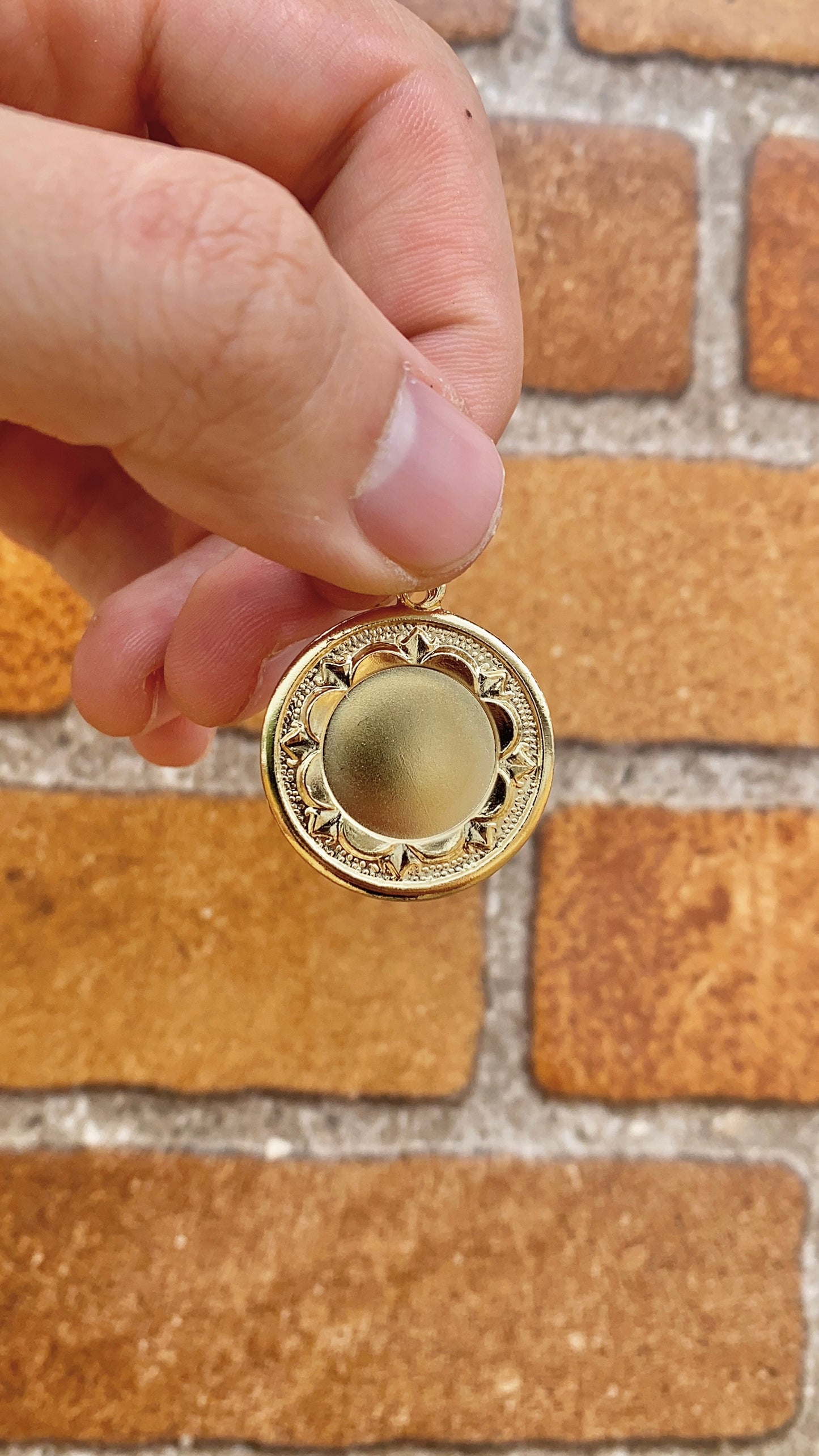 14K Gold Filled Virgen de Guadalupe Pendant Charm 30x26mm Tri Color