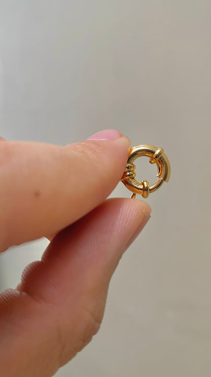 14K Gold Filled Virgen de Guadalupe Necklace Bismarck Chain Chocker 16"