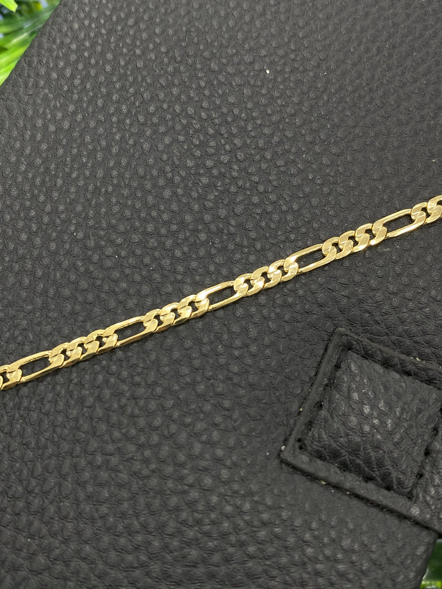Figaro Bracelet Gold Filled 5.75" For Gifts Birthday Elegant Fashion