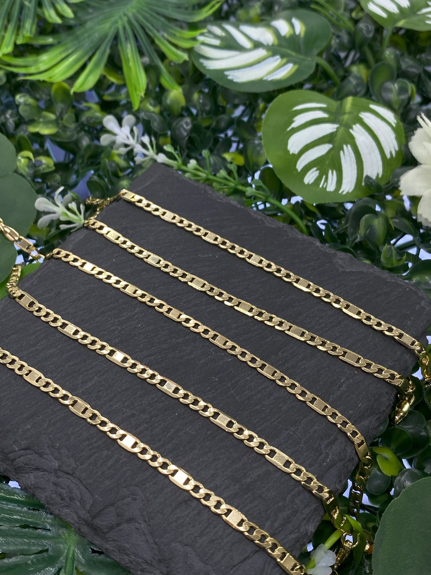 Curb Valentino Bracelet for Everyday Wear Use Gold Filled 5.75" INCH 2.8mm Gifts