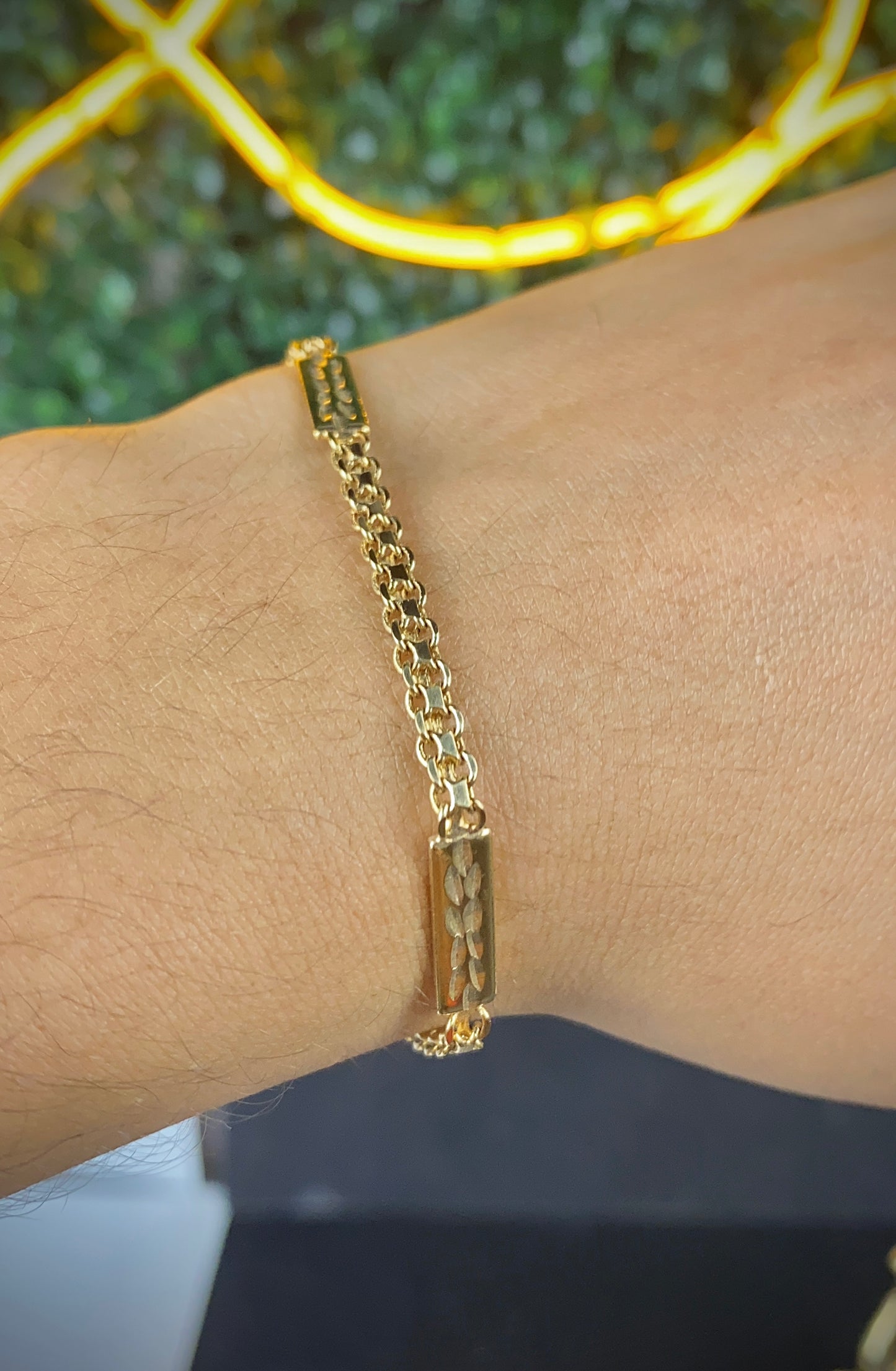 Womens Bismarck Bracelet 7.75" 14K Gold Filled Elegant Fashion
