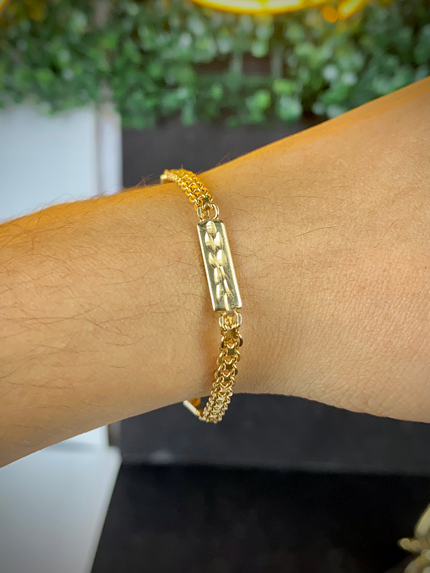 Womens Bismarck Bracelet 7.75" 14K Gold Filled Elegant Fashion