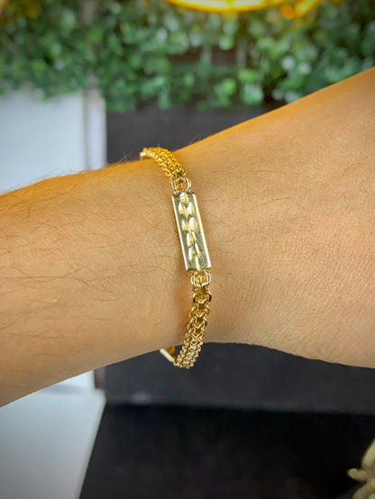 Womens Bismarck Bracelet 7.75" 14K Gold Filled Elegant Fashion