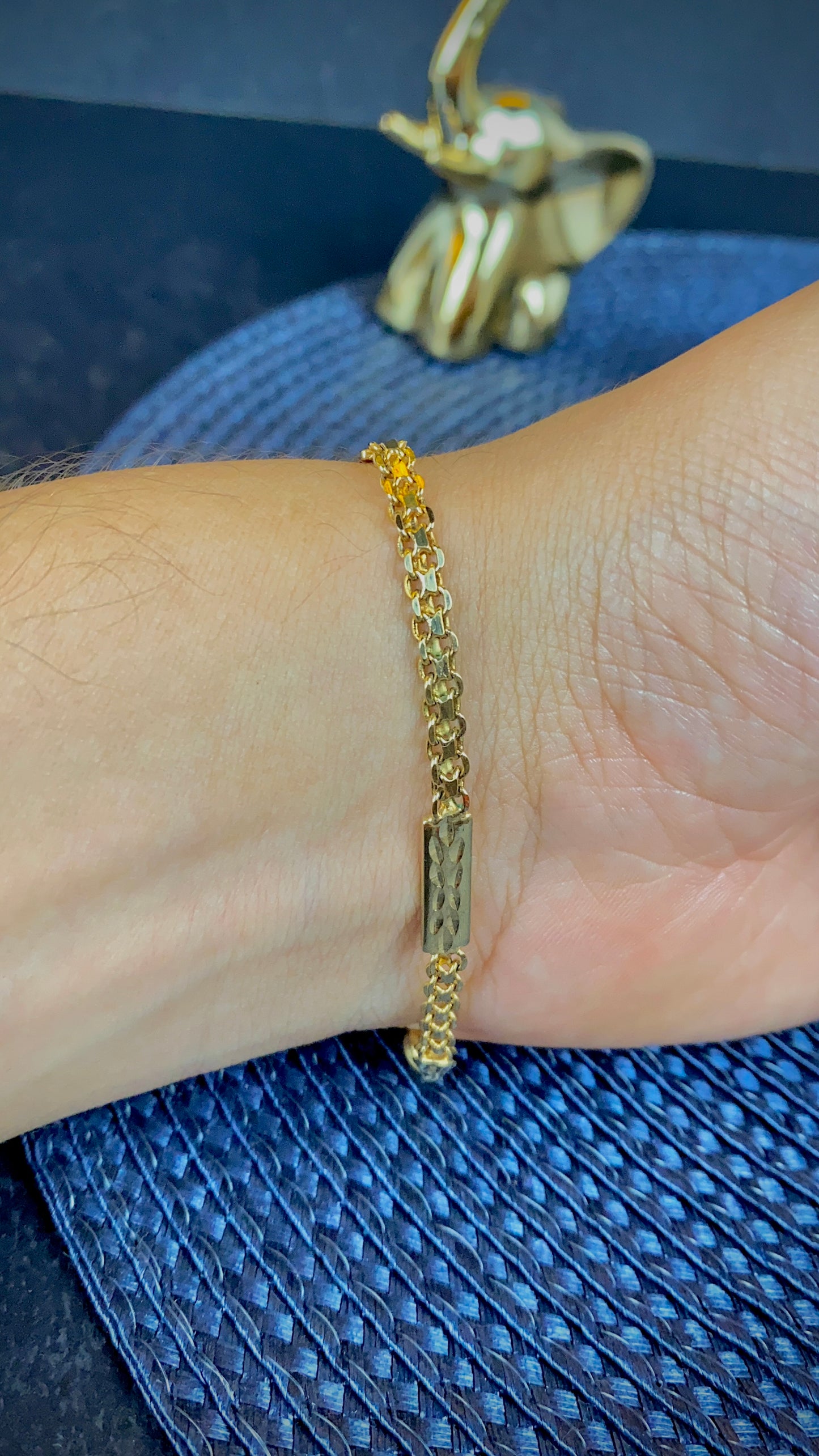 Womens Bismarck Bracelet 7.75" 14K Gold Filled Elegant Fashion