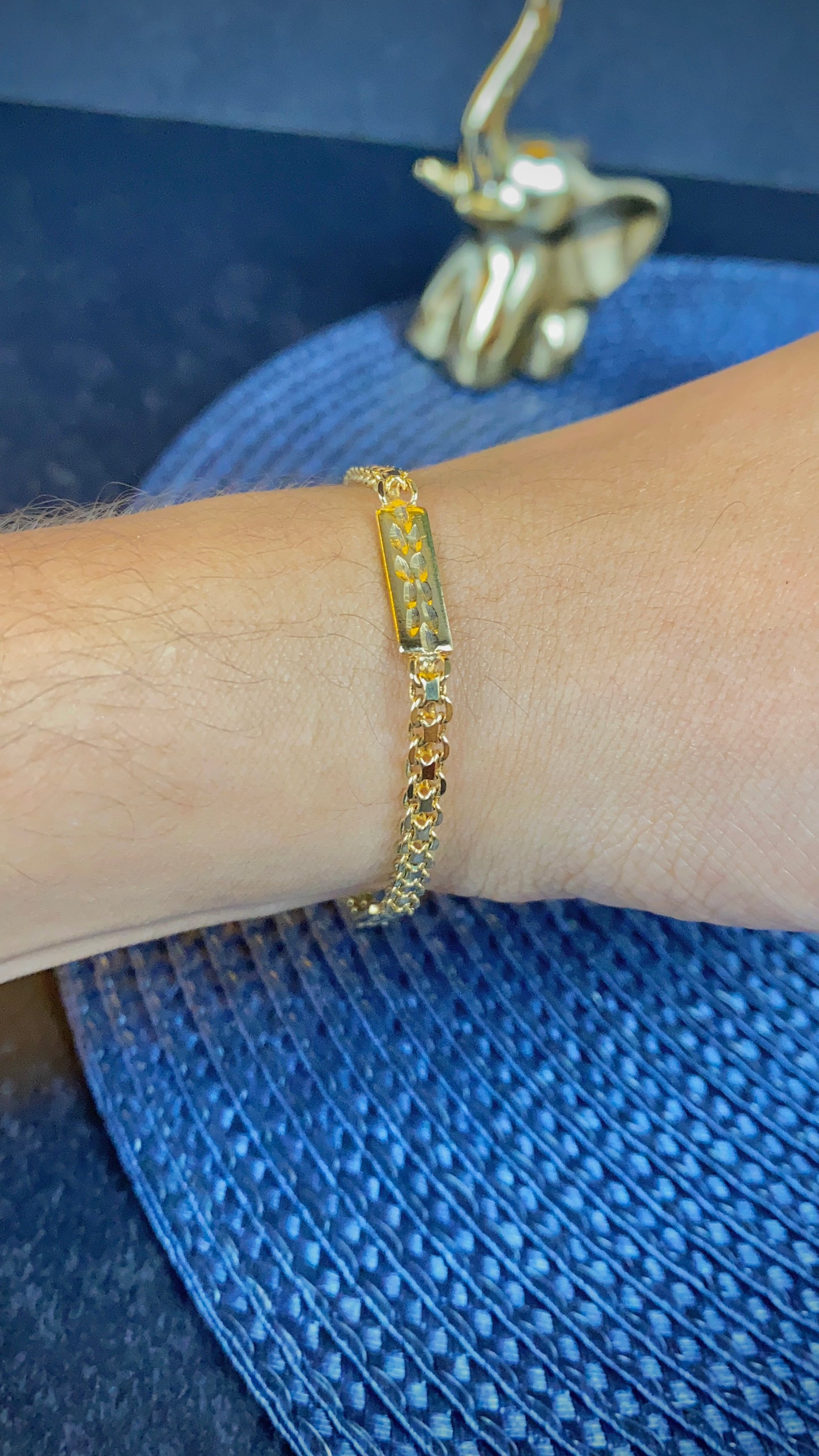 Womens Bismarck Bracelet 7.75" 14K Gold Filled Elegant Fashion