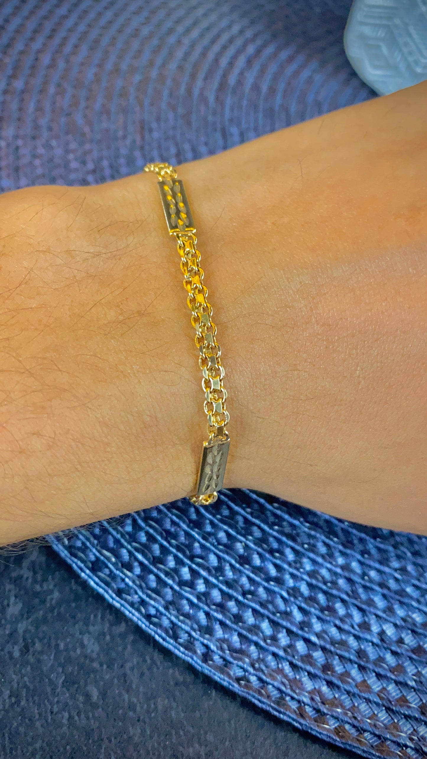 Womens Bismarck Bracelet 7.75" 14K Gold Filled Elegant Fashion