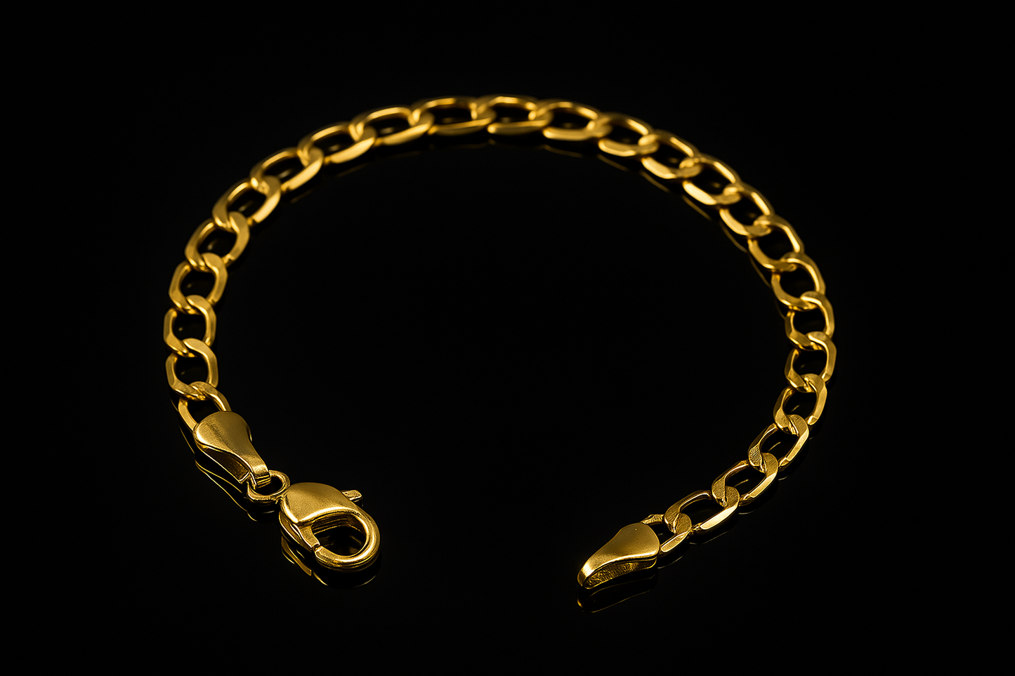 Cuban Curb Bracelet for Everyday Wear Gold Filled 5.75" Unisex Elgant