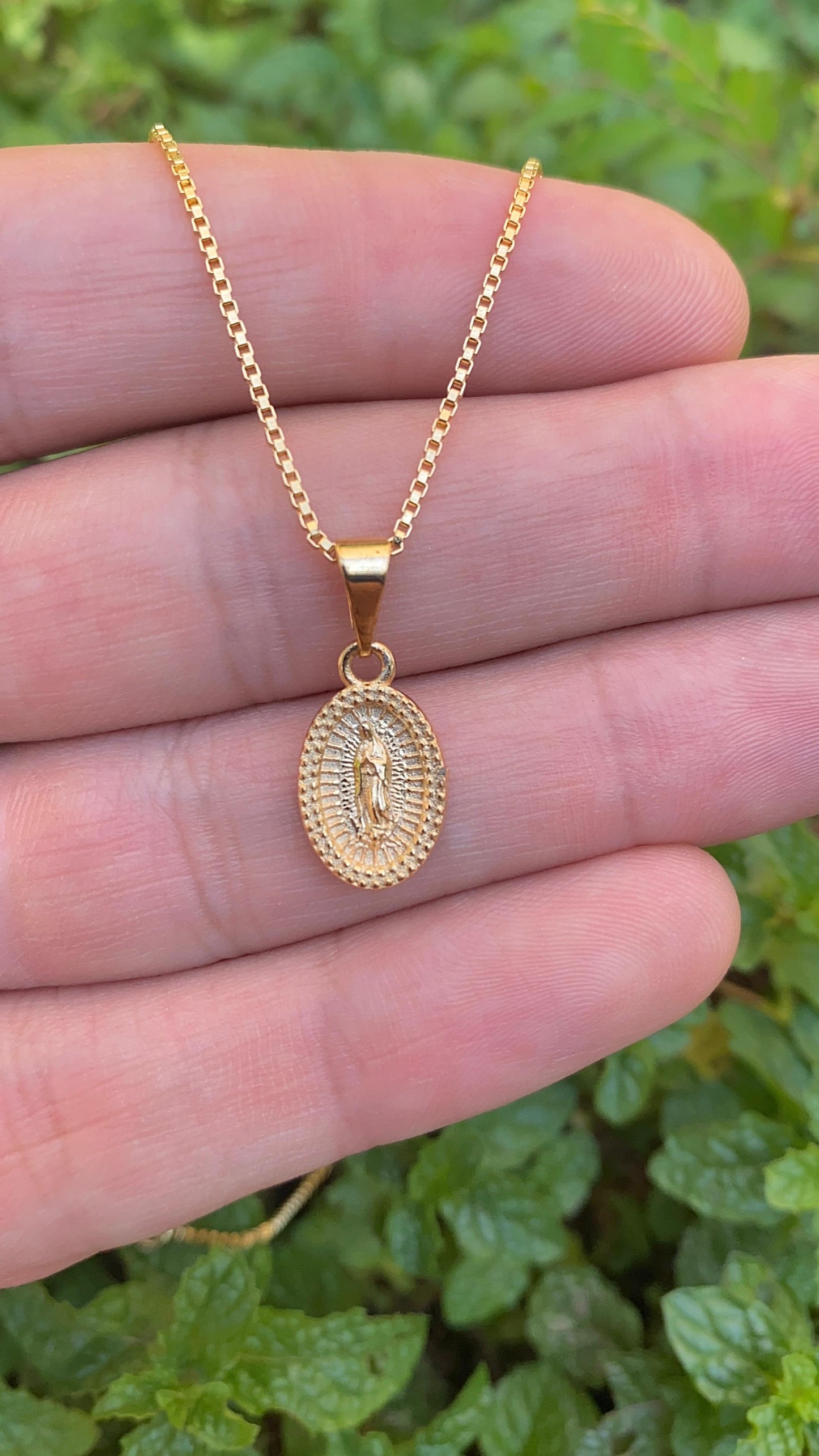 Virgen de Guadalupe Necklace Gifts Everyday For Womens Youth Toddler