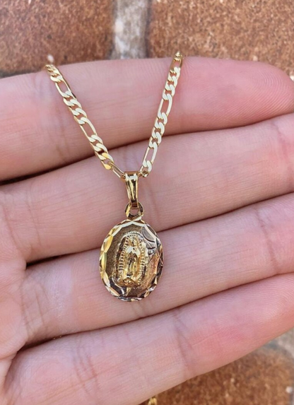 Viirgen de Guadalupe Necklace 20" Gifts For Womens