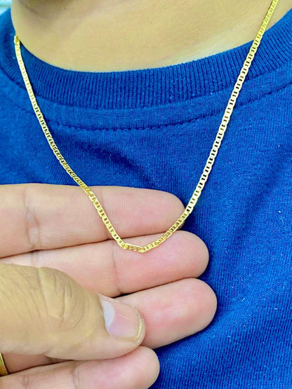 14K Gold Filled Kids Girls Boys Chain 14" 16" 18" Mariner Link