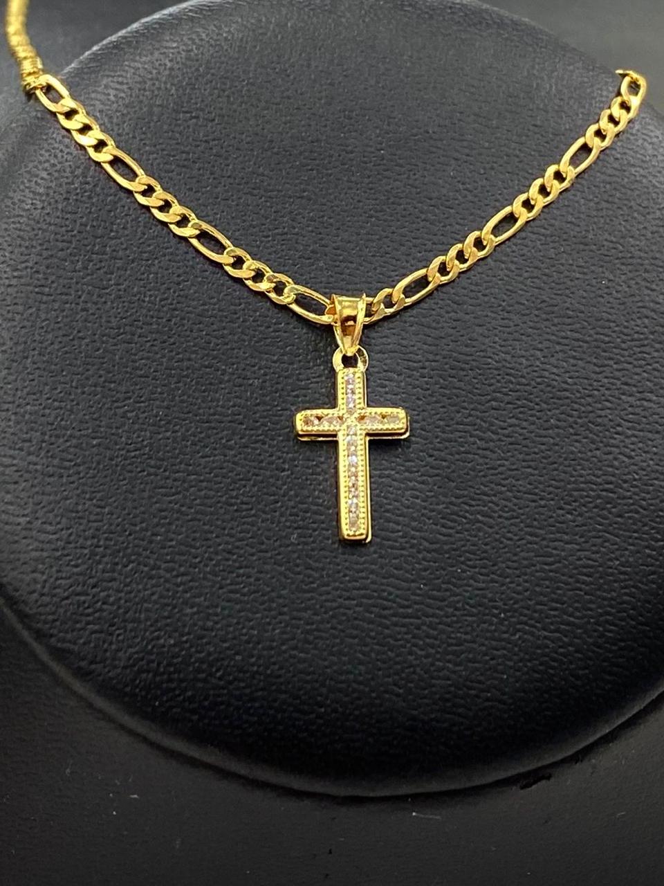 Yellow Gold Finish Crucifix Small orders Cross