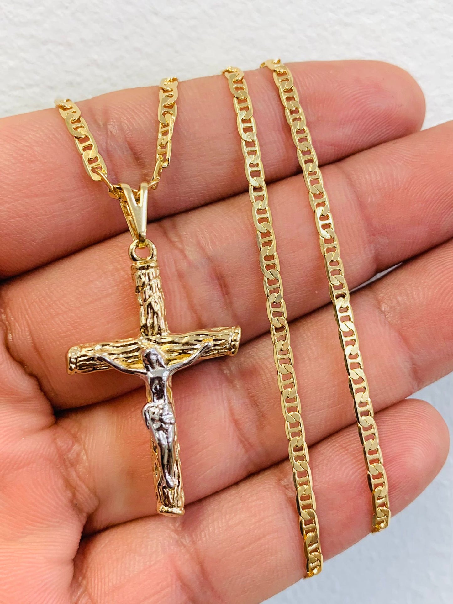 Rustic Cross Necklace