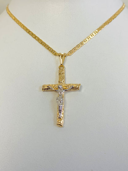 Rustic Cross Necklace