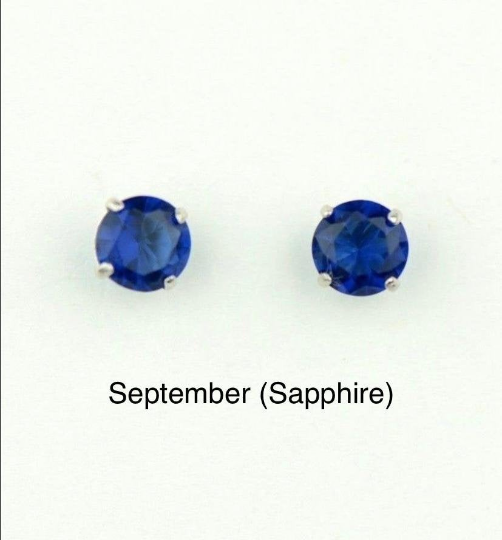 Mens on sale birthstone earrings