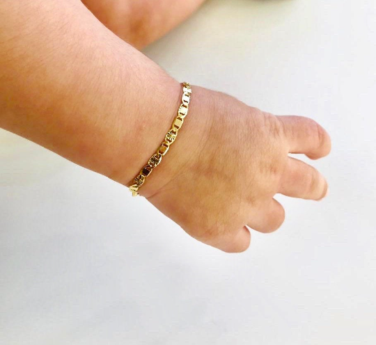 Buy Gold Plated Adjustable Baby Gold Bangle Bracelet
