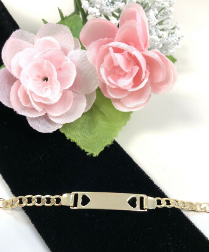 14K Gold Filled Baby ID Bracelet / Baby Shower Gift / Baby ID Bracelet 6" / Kids Bracelet / Pulsera para Ninos Oro Laminado