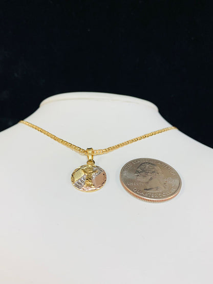 Gold Filled Divino Niño Pendant 17x14mm / Divino Niño Necklace / Divine Child Pendant / Cadena y Dije del Divino Nino / Christmas Gift / Valentine´s Day Gift