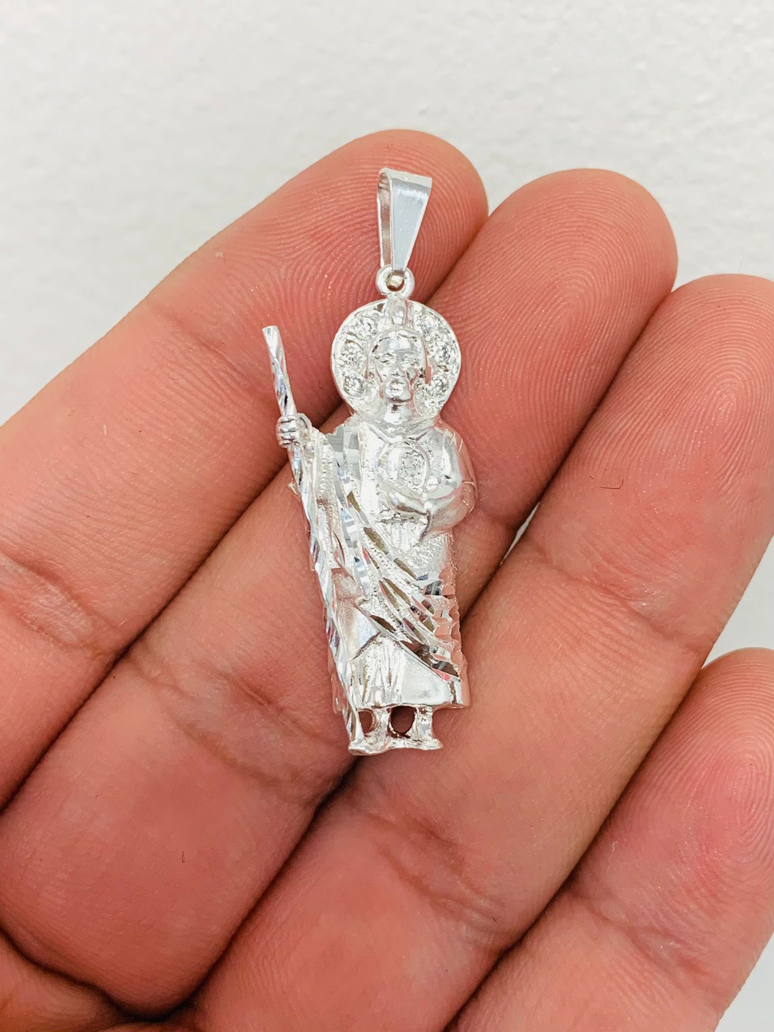 San judas store silver pendant