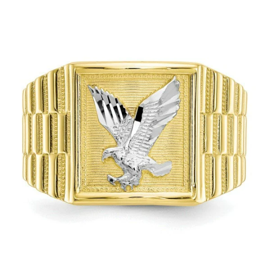 Gold Eagle Diamond Black Drip Ring - Creative Eagle Diamond Black Drip Ring  | Fruugo ZA