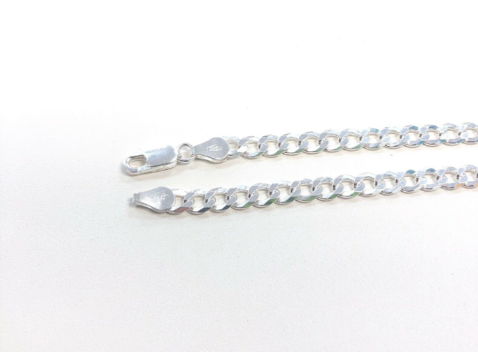 Anklet Bracelet 925 Sterling Silver for Women / Silver Anklet Bracelet 9" Inches / Everyday Jewelry For Womens / Pulsera para Pie en Plata Tobillera