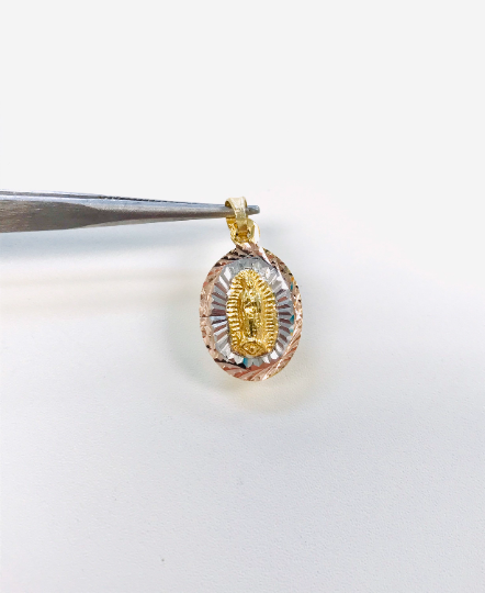 14k Gold Filled Virgen De Guadalupe Necklace Valentino Chain Gifts Charm