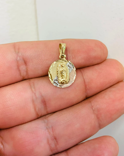 Little Virgen de Guadalupe Pendant Dainty Jewelry for Kids Baptism First Communion Unisex Catholics Gift/Dije de Guadalupe para Mujer Niños