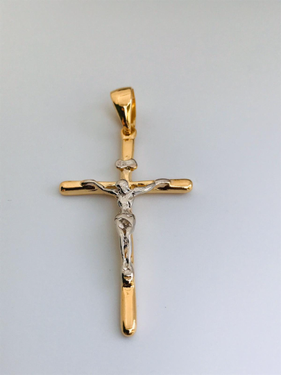 14K Gold Filled Cross Pendant, Crucifix Religious Penda – primejewelry269