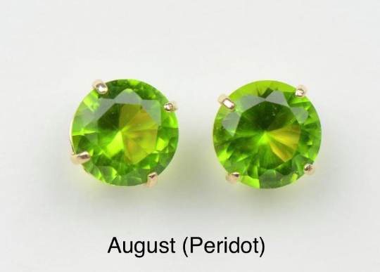 4 mm Round Emerald Screw-back Stud Earrings in 14k Yellow Gold