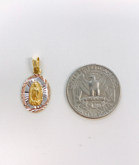 14k Gold Filled Virgen De Guadalupe Necklace Valentino Chain Gifts Charm