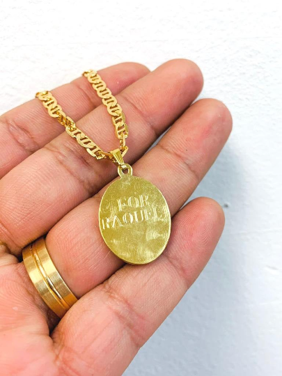 14K Gold Filled Virgen de Guadalupe Tri-Color Necklace Pendant 20" 20x13mm / Cadena y Dije de la Virgen de Guadalupe / Everyday Necklace / Dainty Guadalupe Pendant