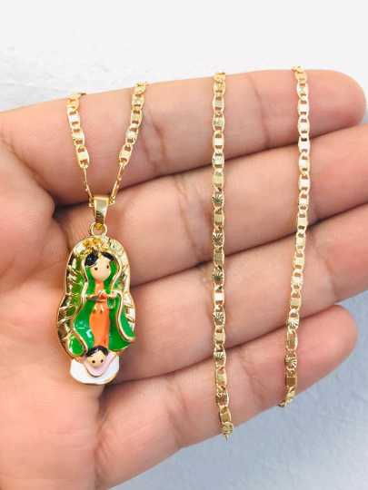 Guadalupe Necklace Guadalupe Pendant Catholics Jewelry