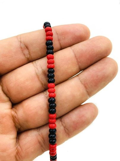 Azabache Black Red Beads Bracelet Protection Jewelry Pulsera