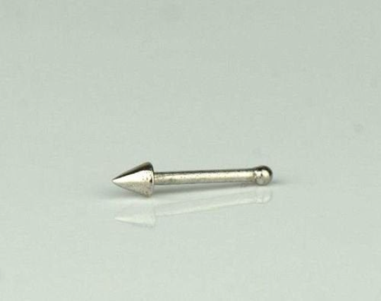 14k Yellow/White Gold Spike Nose Stud Ring / Body Jewelry / Nose Stud Piercing / Nose Ring / Aretes para la Nariz en Oro Real 14K / Spike Nose Ring / Women's Jewelry / Gold Piercing