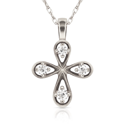 14K Yellow and White Gold CZ Cross Pendants for Womens Mens / Cross Gold Charms / Catholics Cross Pendants / Dijes de Cruz Oro Real