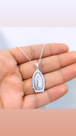 Element Shine Sterling Silver Our Lady of Virgen De Guadalupe India | Ubuy