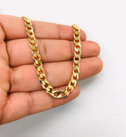 18K Gold Filled Cuban Link Anklet Bracelet 10” / Anklet Bracelet For Women / Bracelets / Pulseras para el Pie / Tobilleras para Mujer Oro Laminado