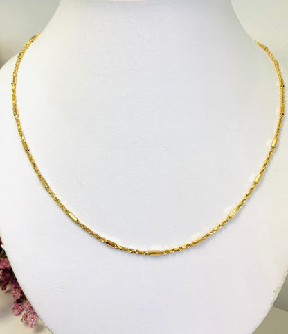 10K Yellow Solid Gold Hope Chain Necklace 26" 11g
